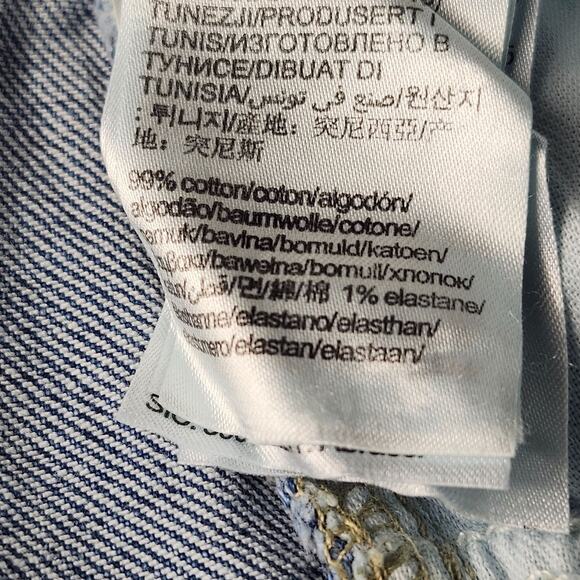 Women's Tommy Jeans Betsy Mid Rise Denim Pants Size 33 X 32 Light Blue - Picture 8 of 9